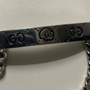 Gucci Ghost chain bracelet in silver